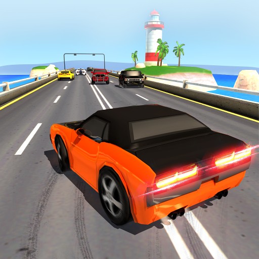 Traffic Racing Game On Beach