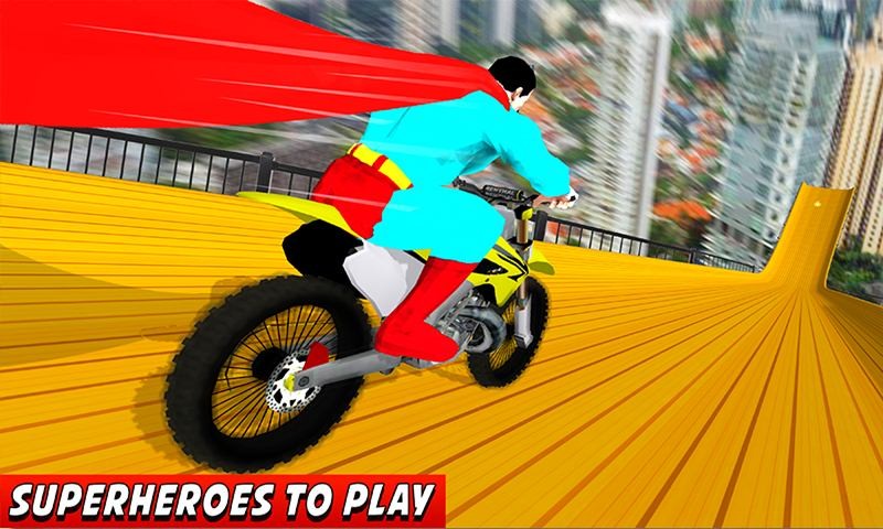 superhero bike race game play free