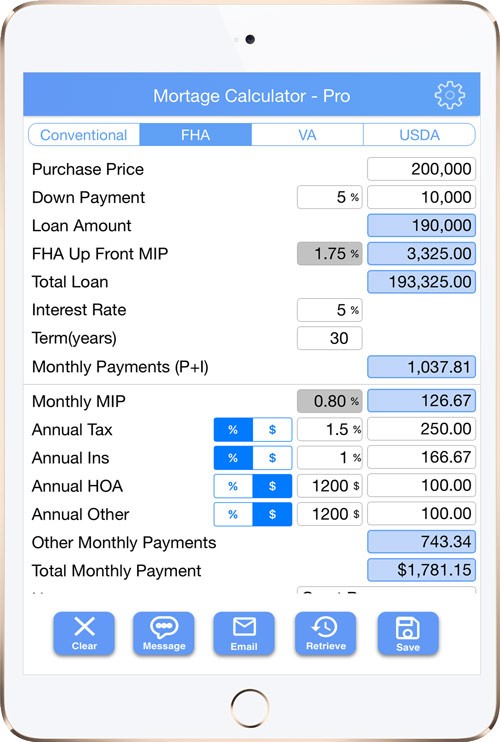 estimated mortgage payment calculator