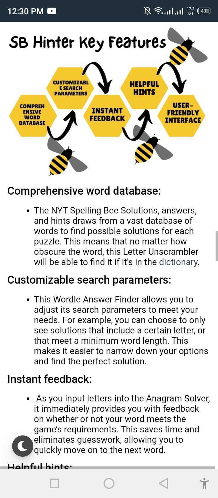 Spelling Bee Solver