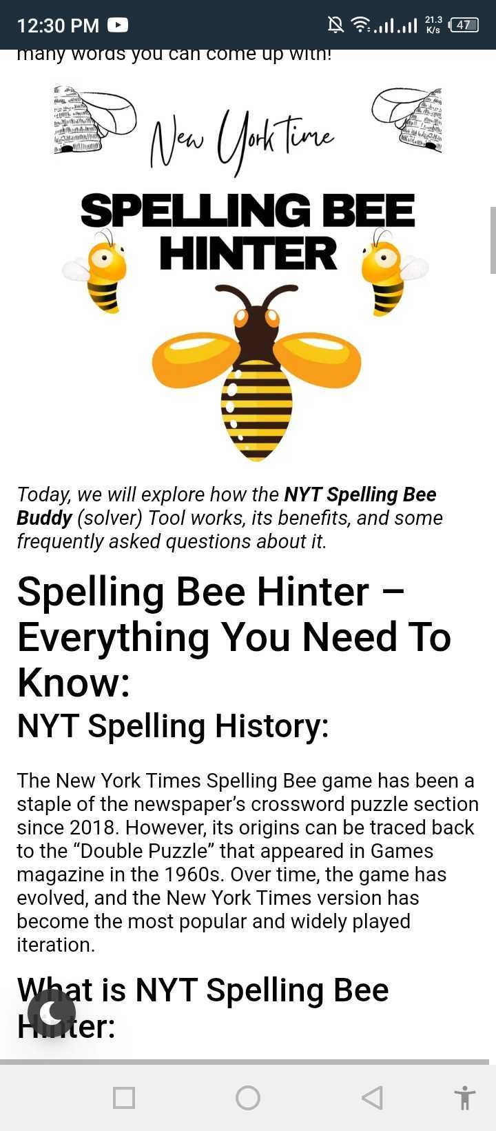 Spelling Bee Solver